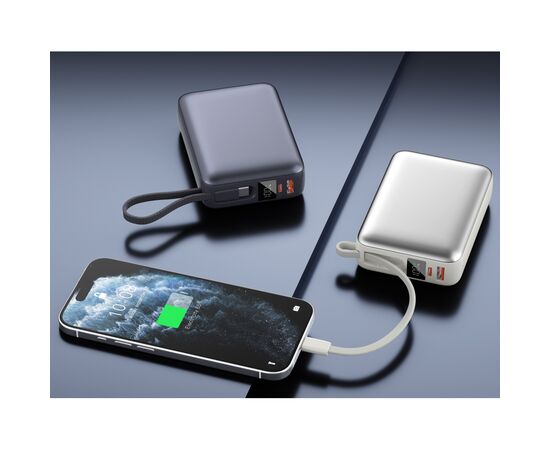 Батарея універсальна Vinga 20000 mAh 45W Display Cable (VPBB2045C), зображення 6