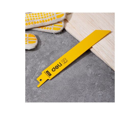 Полотно Deli для сабельной пилы, по металлу 150 мм (6") 18T-BIM-фрезер (EDH-WJT018-E2), изображение 2