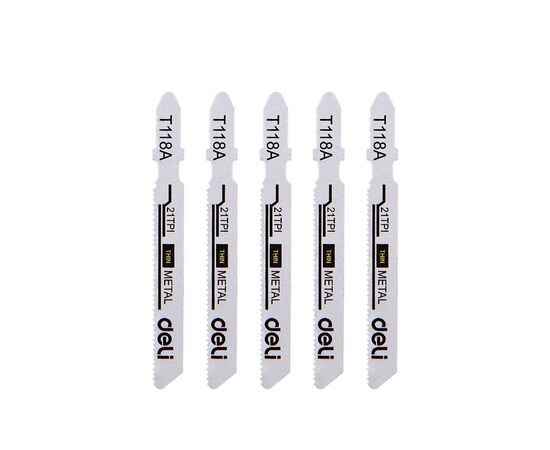 Полотно Deli для лобзика, по металлу T118A (EDH-QJT021-E4)