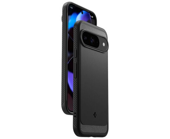 Чехол для мобильного телефона Spigen Rugged Armor Google Pixel 9 Pro/Pixel 9 Matte Black (8809971226349), изображение 7