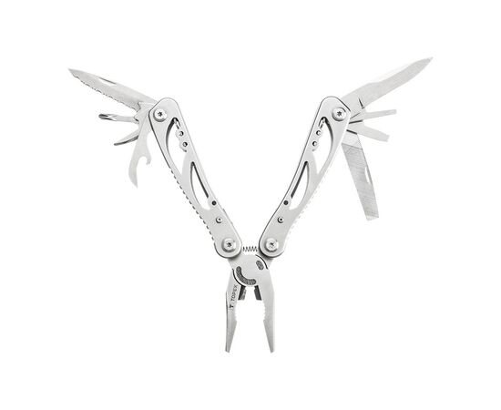 Мультитул Topex 9 элементов, серебряный (98Z058)