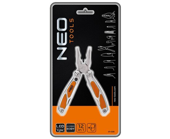 Мультитул Neo Tools 12 элементов, с LED (01-026), изображение 2