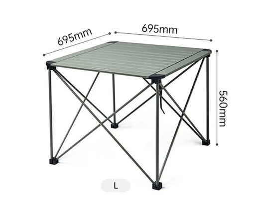 Туристический стол Naturehike CNK2450JJ013, L, алюміній, сірий (6976507663243), изображение 2