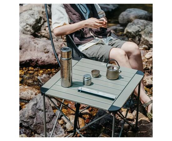 Туристический стол Naturehike CNK2450JJ013, M, алюміній, сірий (6976507663267), изображение 7
