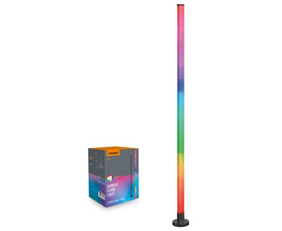 Торшер Videx LED підлогова TF20 RGB 10W Black (VL-TF20B-RGB)