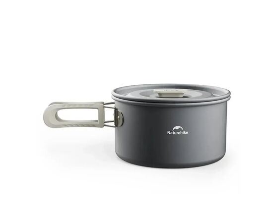 Набор туристической посуды Naturehike CNK2450CF010, алюміній 2 каструлі, чайник, сковорідка (6976507663281), изображение 2