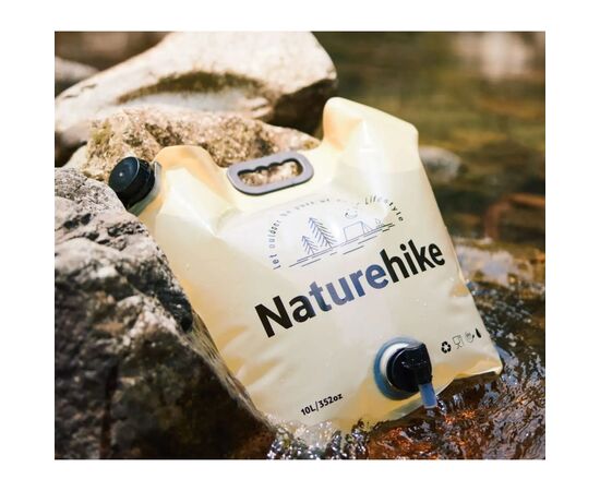 Відро складне Naturehike CNK2450CF027 для води 10 л, жовте (6927595798355), зображення 5