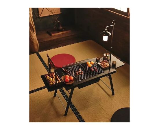 Туристичний стіл Naturehike CNK2350CF018 для барбекю сталевий чорний (6976507663960), зображення 8