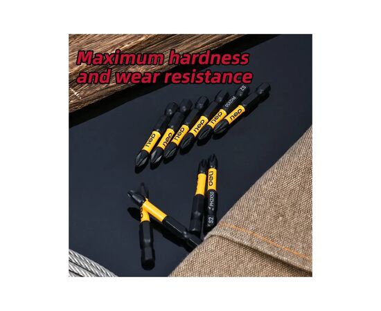 Набір біт Deli PH2 x 50 мм, 2шт (EDL501002Z), зображення 3