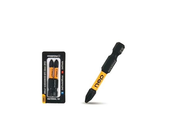 Набір біт Deli PH2 x 50 мм, 2шт (EDL501002Z)