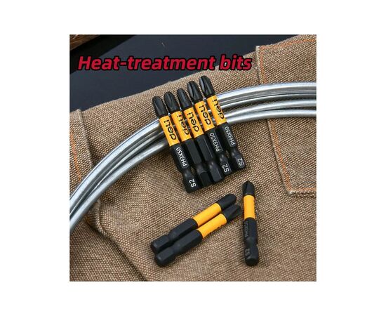 Набір біт Deli PH3 x 50 мм, 2шт (EDL501003Z), зображення 4