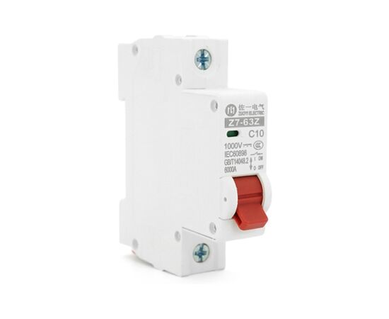 Автоматический выключатель ZUOYI Z7-63Z 1P C10 DC250V