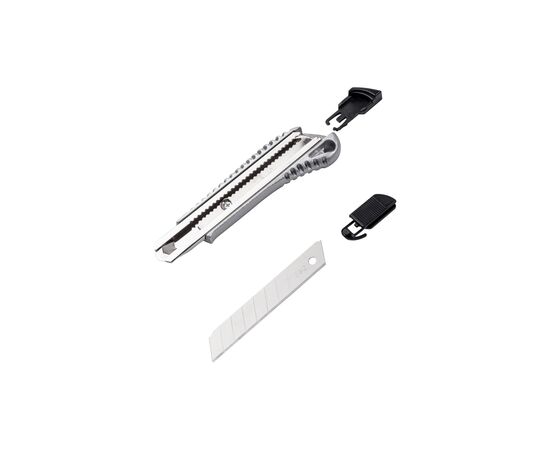 Нож монтажный Deli с выдвижным сегментным лезвием 18 мм (DL4255), изображение 2