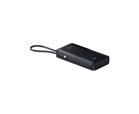 Батарея универсальная Baseus Bipow 2 Digital Display 20000mAh 20W with Built-in USB-C Cable Black (P10077101113-01), изображение 4