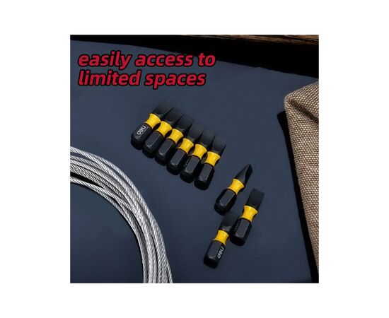 Набір біт Deli PH6 x 25 мм, 2 шт (EDL251005Z), зображення 3