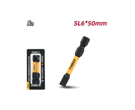 Набір біт Deli PH6 x 50 мм, 2 шт (EDL501005Z), зображення 2
