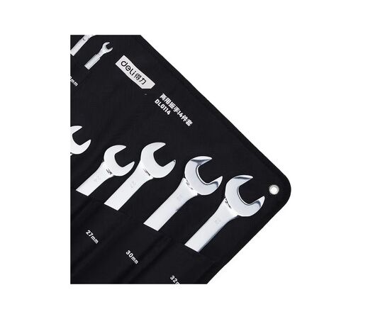 Ключ Deli комбинированный, набор 8-32 мм, 14 шт, Cr-V (DL0114), изображение 2