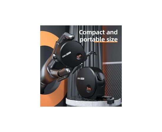 Рулетка Deli Home Series 3 м x 16 мм (EHT8316), изображение 5