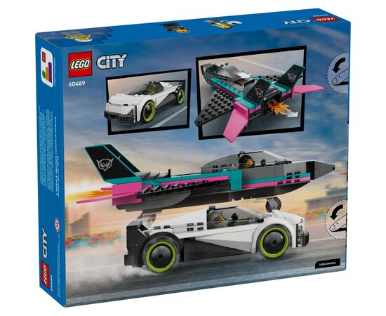 Конструктор LEGO City Реактивный самолет против автомобиля (60489), изображение 9
