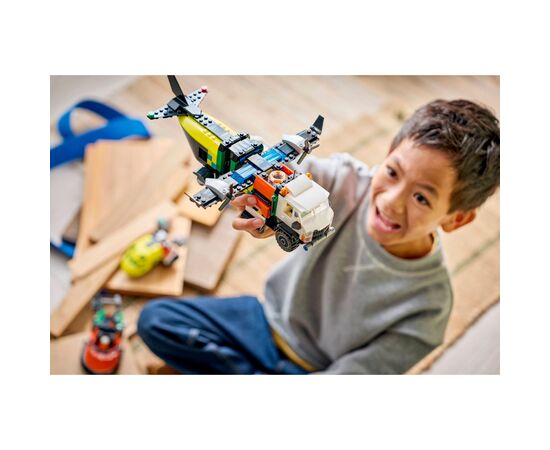 Конструктор LEGO City Ремикс самолета, грузовика и судна на воздушной подушке (60505-), изображение 11