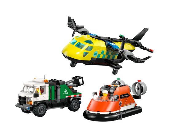 Конструктор LEGO City Ремикс самолета, грузовика и судна на воздушной подушке (60505-), изображение 2