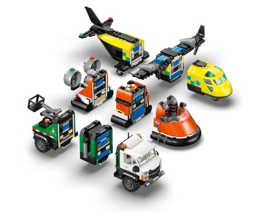 Конструктор LEGO City Ремикс самолета, грузовика и судна на воздушной подушке (60505-), изображение 6