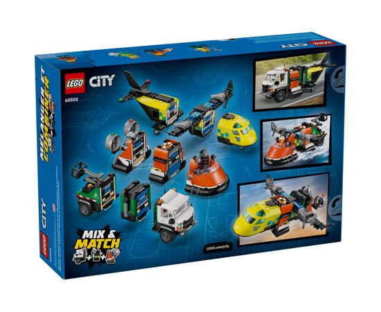 Конструктор LEGO City Ремикс самолета, грузовика и судна на воздушной подушке (60505-), изображение 8