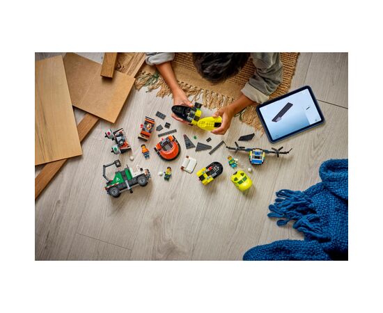 Конструктор LEGO City Ремикс самолета, грузовика и судна на воздушной подушке (60505-), изображение 9