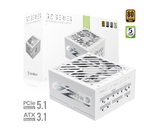 Блок питания Gamemax 1000W (GZ 1000G WH), изображение 2