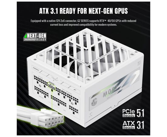 Блок питания Gamemax 750W (GZ 750G WH), изображение 7