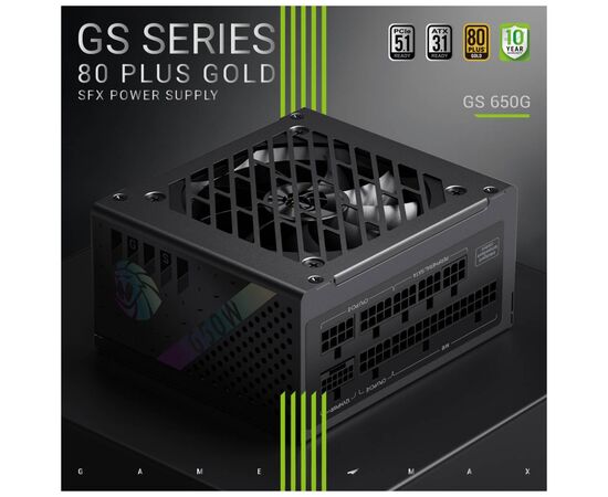 Блок питания Gamemax 650W (GS 650G V25), изображение 3