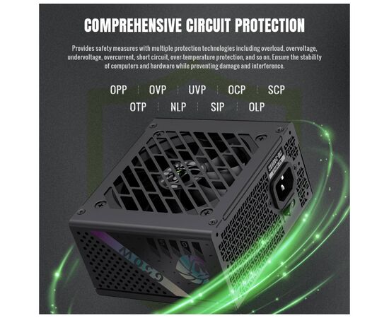 Блок питания Gamemax 650W (GS 650G V25), изображение 6