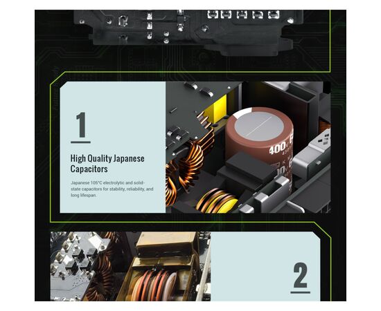 Блок питания Gamemax 650W (GS 650G WH V25), изображение 12