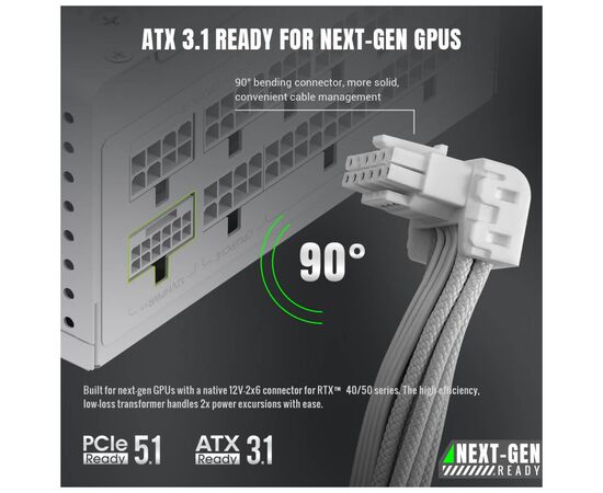 Блок питания Gamemax 650W (GS 650G WH V25), изображение 5