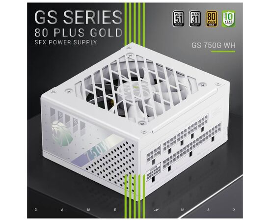 Блок питания Gamemax 750W (GS 750G WH V25), изображение 3