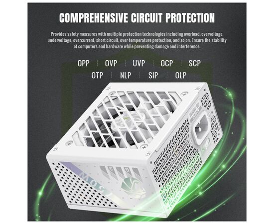 Блок питания Gamemax 750W (GS 750G WH V25), изображение 6