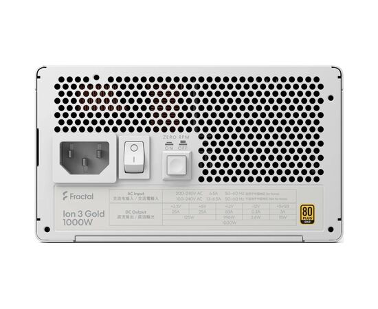 Блок питания Fractal Design 1000W Ion 3 Gold (FD-P-IA3G-101-EU-WT), изображение 5