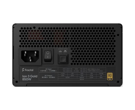Блок питания Fractal Design 850W Ion 3 Gold (FD-P-IA3G-850-EU), изображение 5