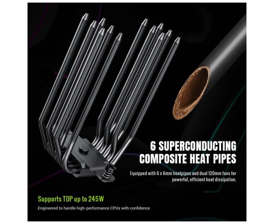 Кулер до процесора Gamemax SIGMA 620 BK, зображення 11