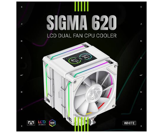Кулер до процесора Gamemax SIGMA 620 WH, зображення 2