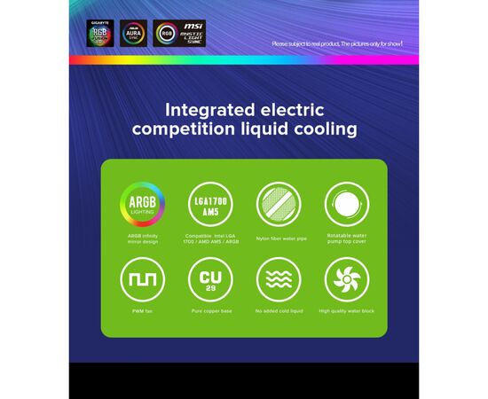 Система жидкостного охлаждения Gamemax Iceburg 120 BK, изображение 11