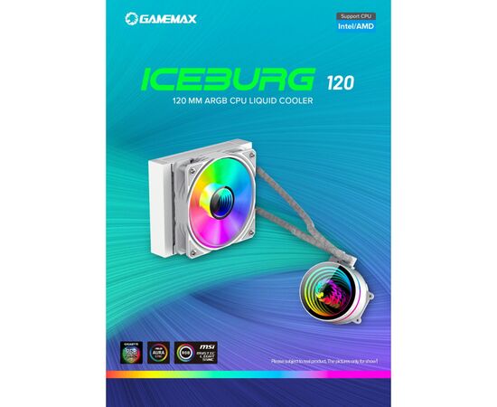 Система жидкостного охлаждения Gamemax Iceburg 120 WH, изображение 11