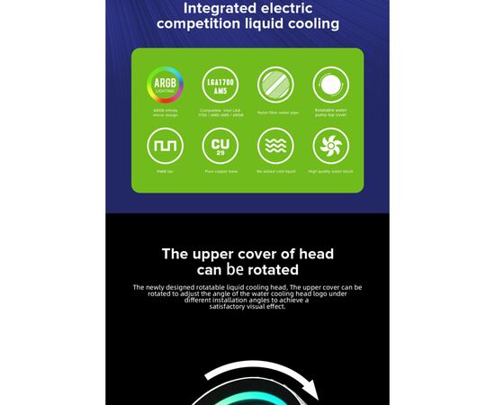 Система жидкостного охлаждения Gamemax Iceburg 120 WH, изображение 12