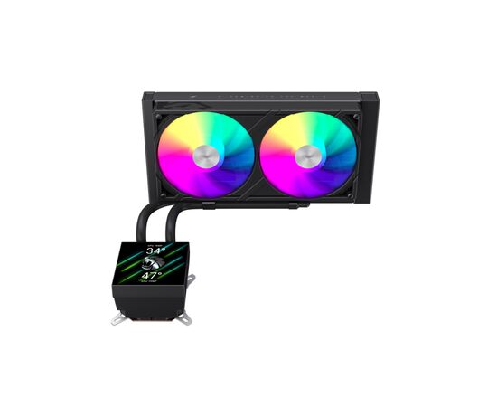 Система жидкостного охлаждения Gamemax GLACIER 240 LCD BK, изображение 8