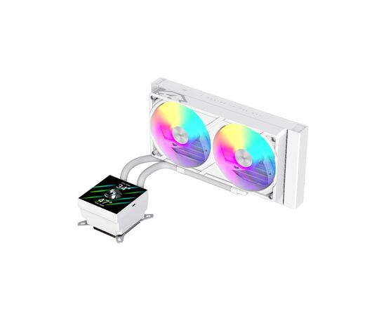 Система жидкостного охлаждения Gamemax GLACIER 240 LCD WH, изображение 7