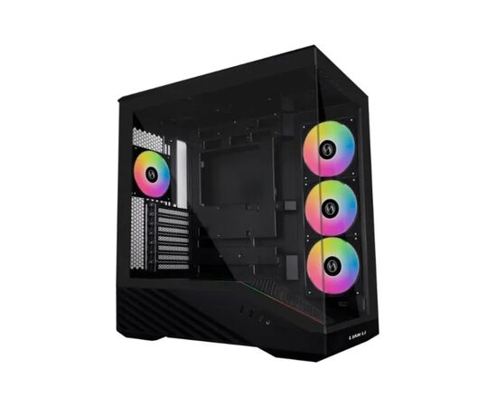 Корпус для ПК Lian Li V100R case with pre-installed four 120mm RGB PWM fan, Black (G99.V100RX.01)