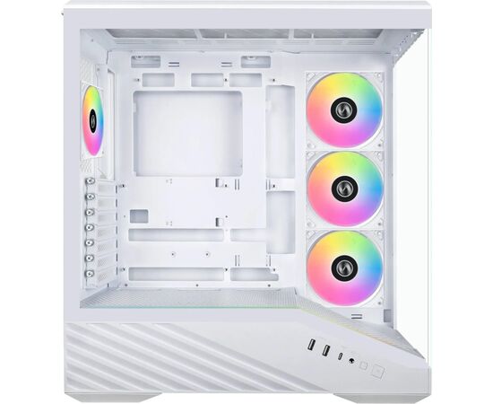 Корпус для ПК Lian Li V100R case with pre-installed four 120mm RGB PWM fan, White (G99.V100RW.01), зображення 3