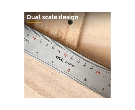 Угольник Deli угловая 30 см (EDL4036Y), изображение 4