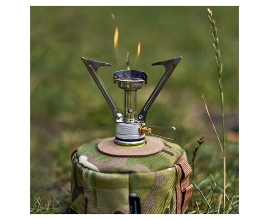 Горелка BRS Набір BRS-1 складний + балон різьбовий бутановий Quest, 450гр (BRS-1Q-G450), изображение 12