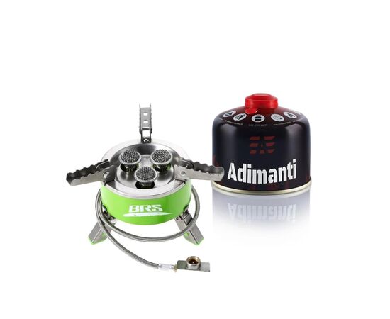 Горелка BRS Набір BRS-73 + балон різьбовий Adimanti, 230гр (BRS-73AD-G23)